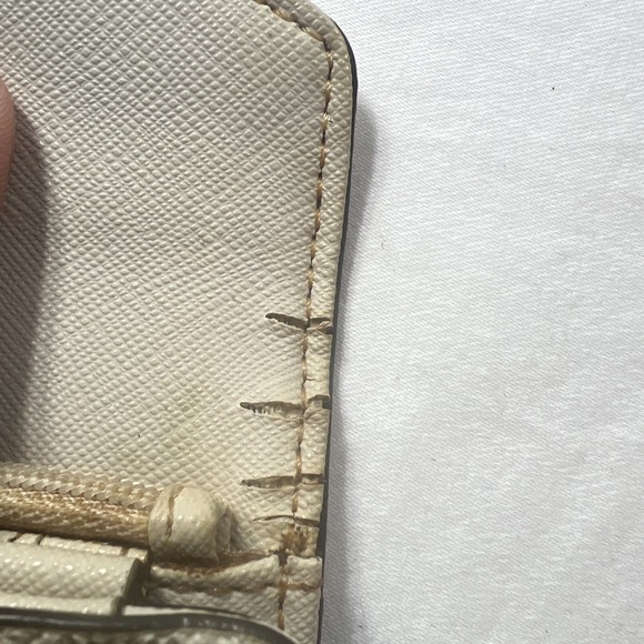 Michael Kors Jet Set Leather Travel Small Smartphone Envelope Wallet White 5.25" - Picture 8 of 8